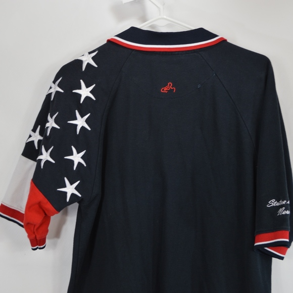 Vintage Rock Point Mens Large Patriotic Polo Shirt - Picture 6 of 6